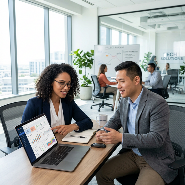 IT Consultants collaborating